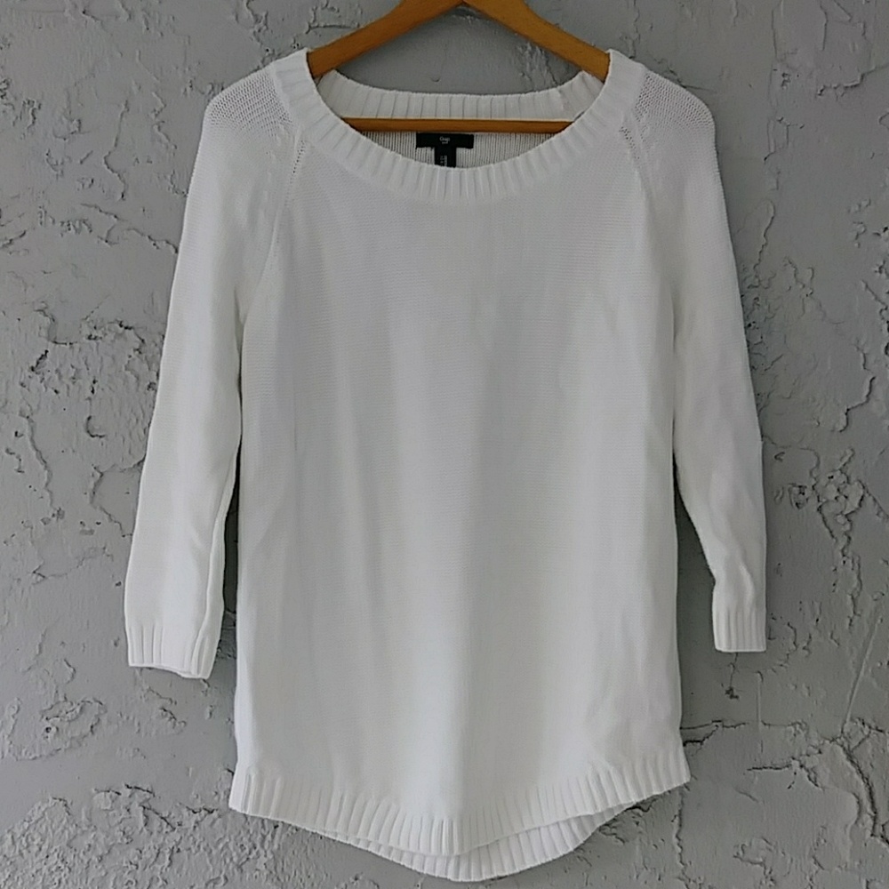 White Gap Sweater